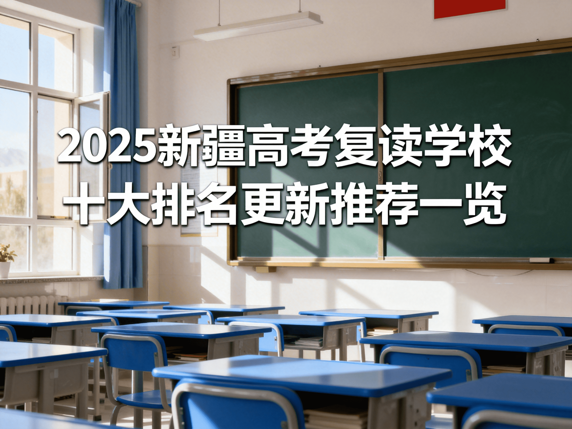 jimeng-2026-04-14-2957-封面图，标题为“2025 新疆高考复读学校十大排名更新推荐一览”，简约大气，突出..._new.png